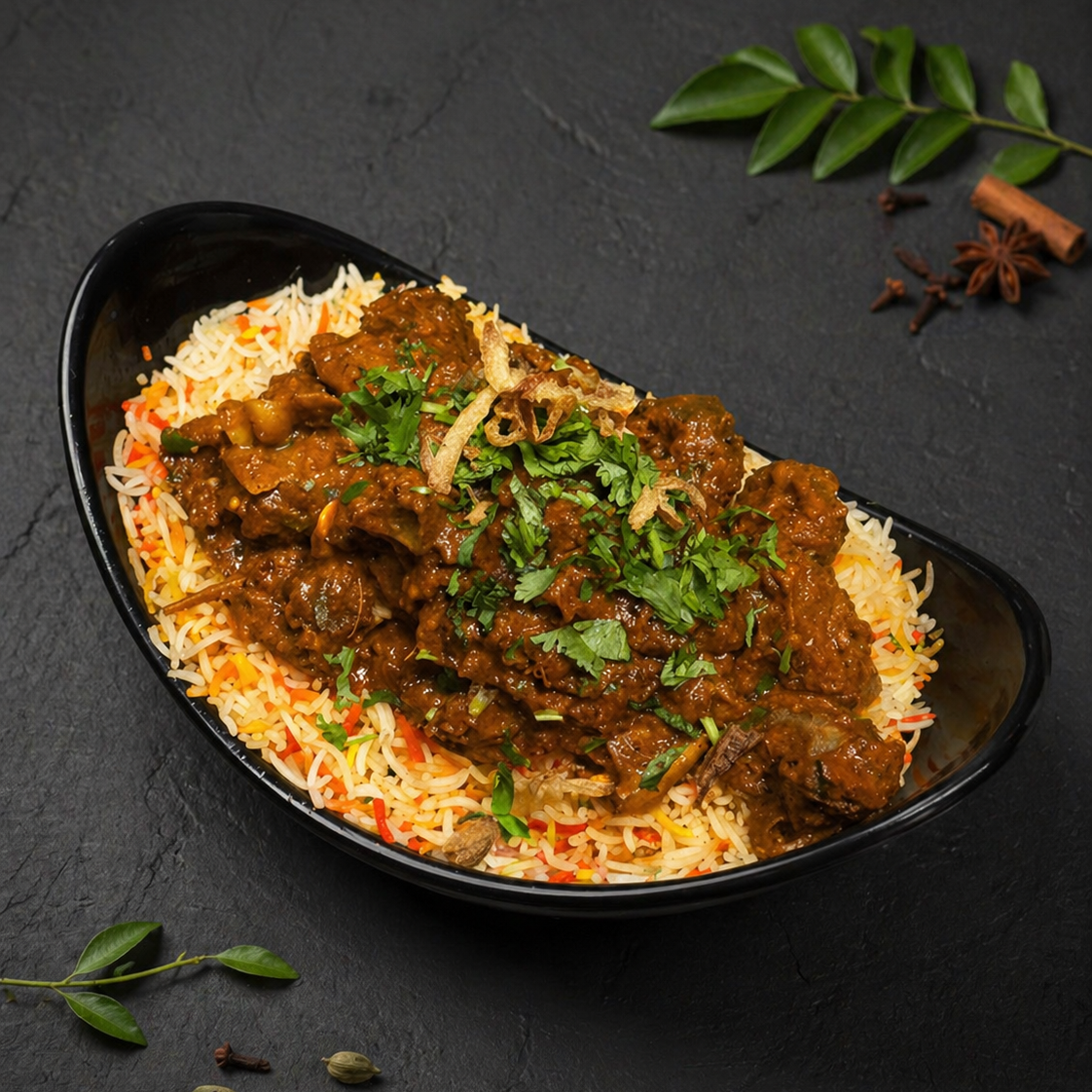 Goat Roast Biryani